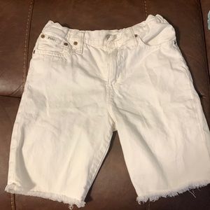 Only worn once Boys white Polo Jean shorts
